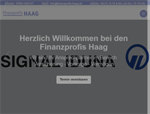 Tablet Screenshot of finanzprofis-haag.de